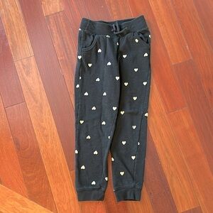 Girls black sweats size 6/6x